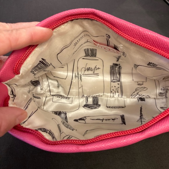 Macy's bright pink zippered makeup bag. - Picture 6 of 7
